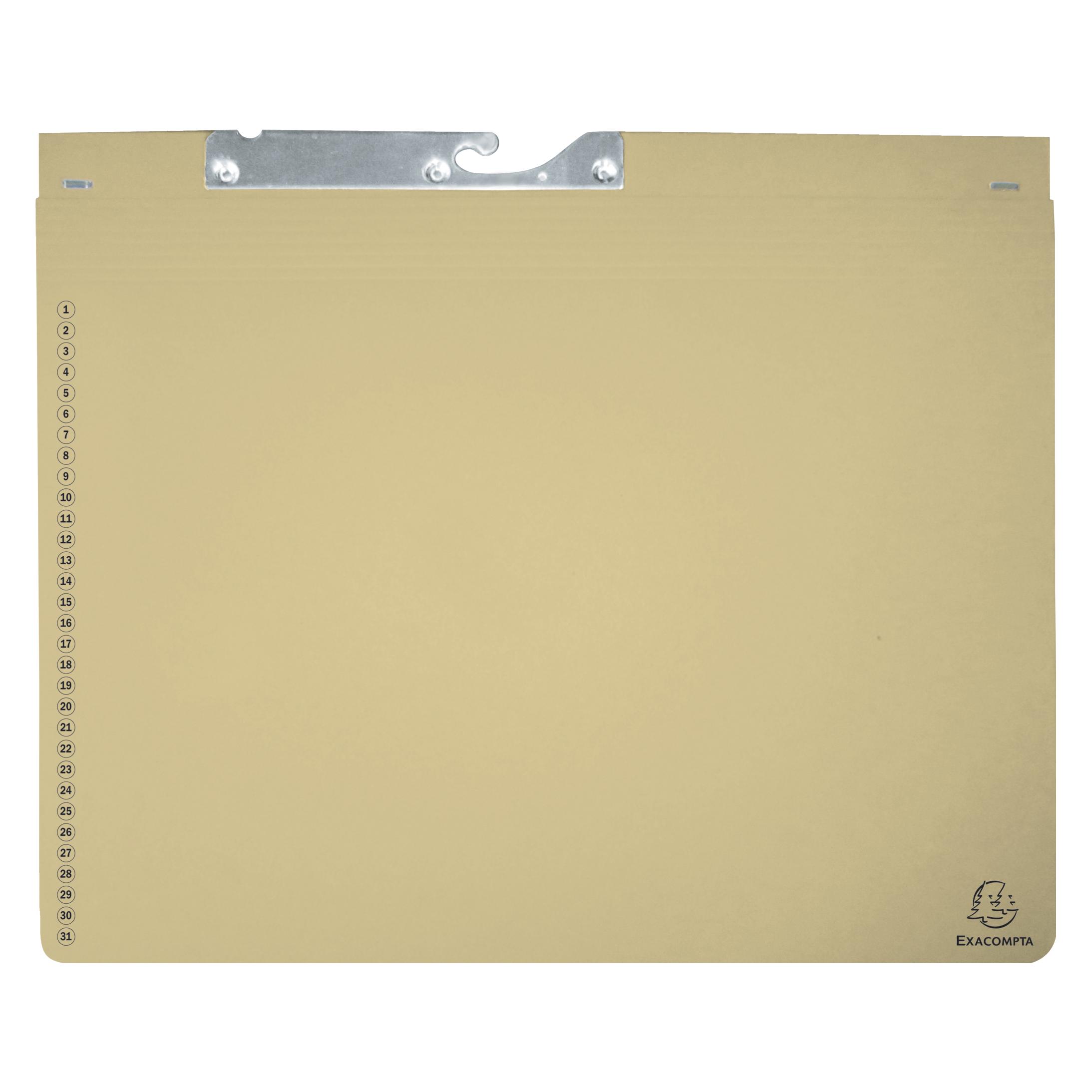 Exacompta Pendelhefter, 2 Abheftvorrichtungen, elfenbein (A4, 25x) (353222B)