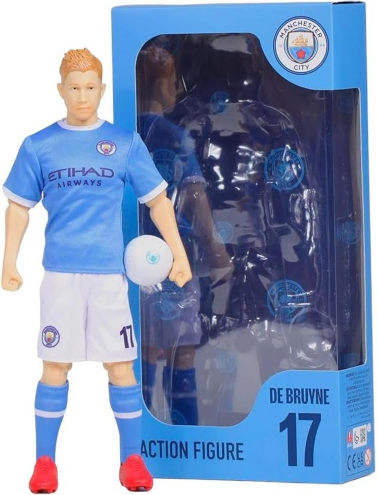Manchester City Kevin De Bruyne Actiefiguur - Voetbalfiguur 20 cm