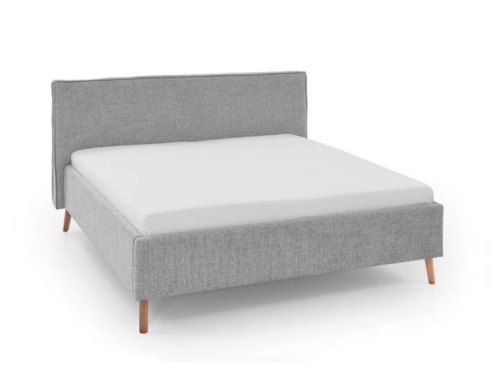 Polsterbett, Polyester Stoffbezug Baltimore, Braun, 160×200 cm, Modern & Klassisch, Meise