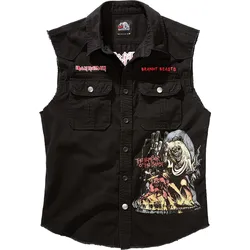 Brandit Iron Maiden Vintage Number of The Beast ärmelloses Hemd