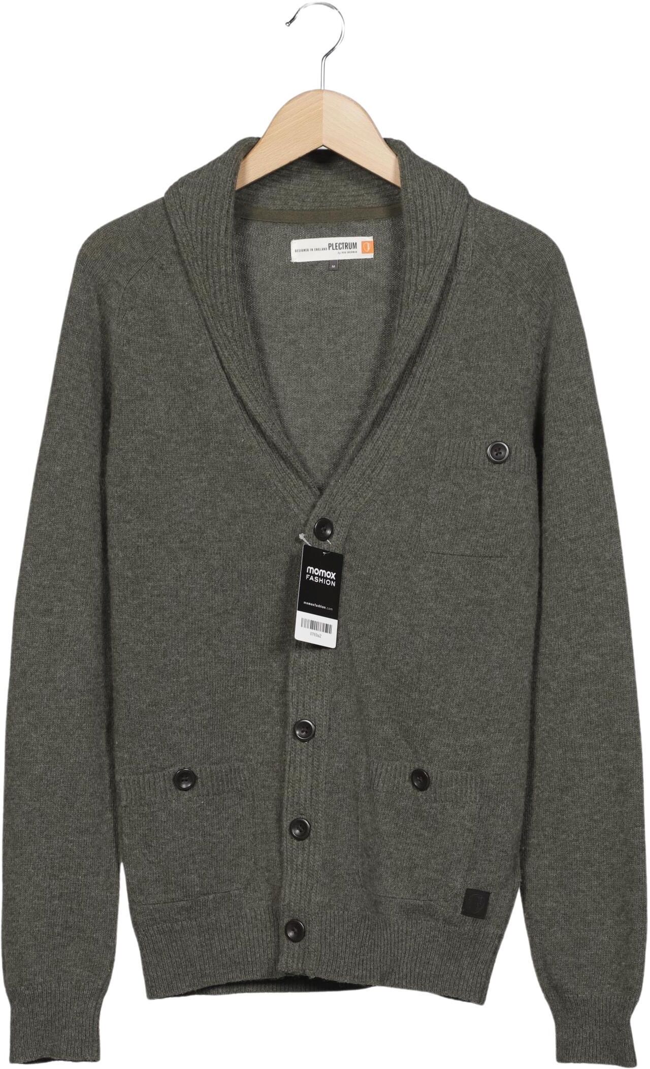 Ben Sherman Herren Strickjacke, Grau, Gr. M, Schurwolle / Synthetik - Second Hand