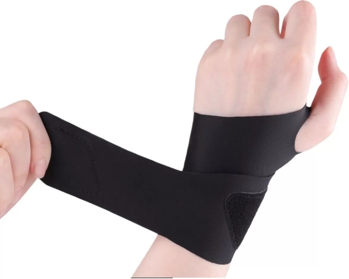 INF TFCC Handgelenkbandage - Einzelne, verstellbare Handgelenkstütze für Sport und Verletzungsrehabilitation Schwarz