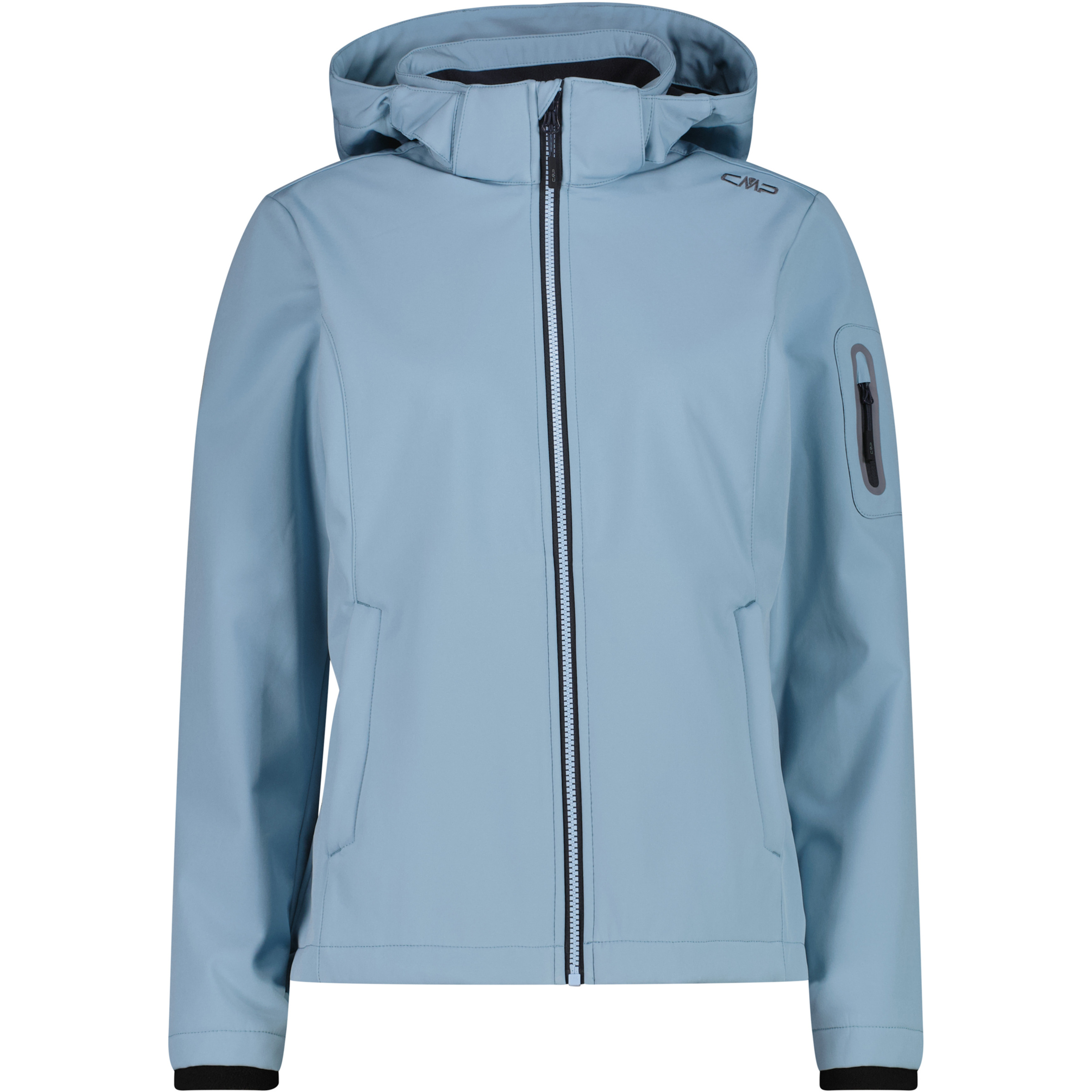 CMP Softshell Damen Softshelljacke blau Größe XXS Trekking Wasserabweisend Wasserabweisend