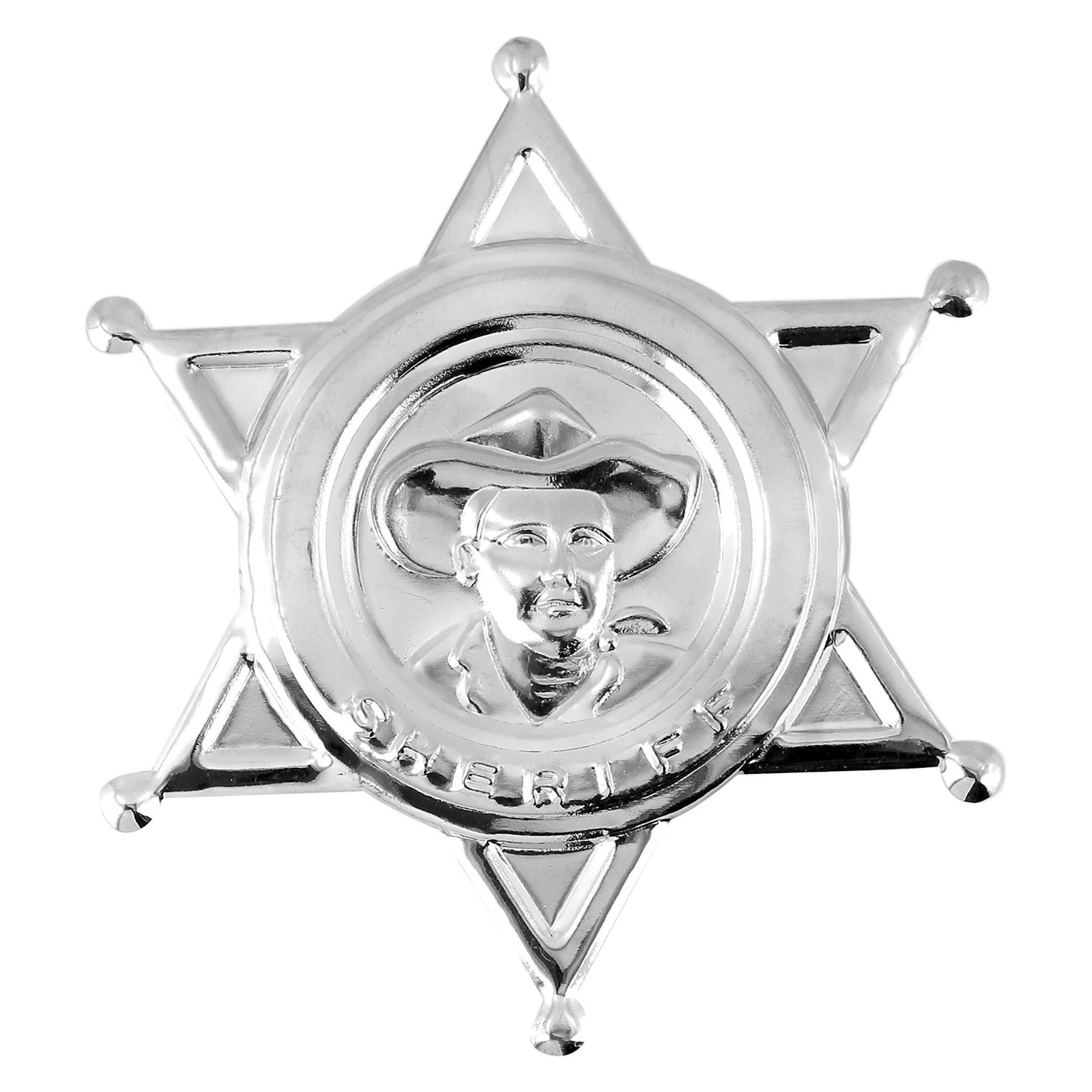 Widmann Sheriffstern aus Metall silber (3301H)