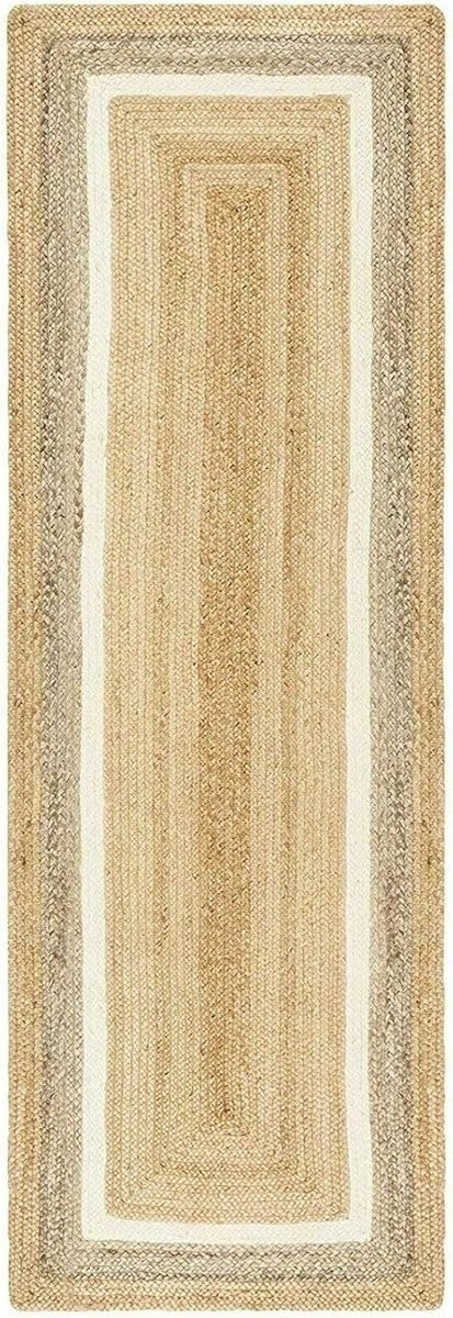Handgeweven Jute Vloerkleed - Beige - Rechthoekig - Boho Stijl