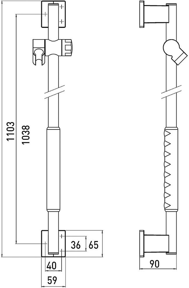 Emco system 2 Dusch-Haltegriff