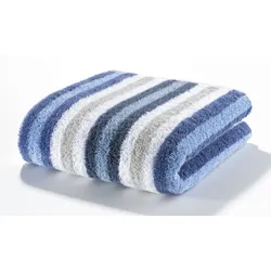 Handtuch BE Streifen (BL 50x100 cm) - blau - BL 50x100 cm