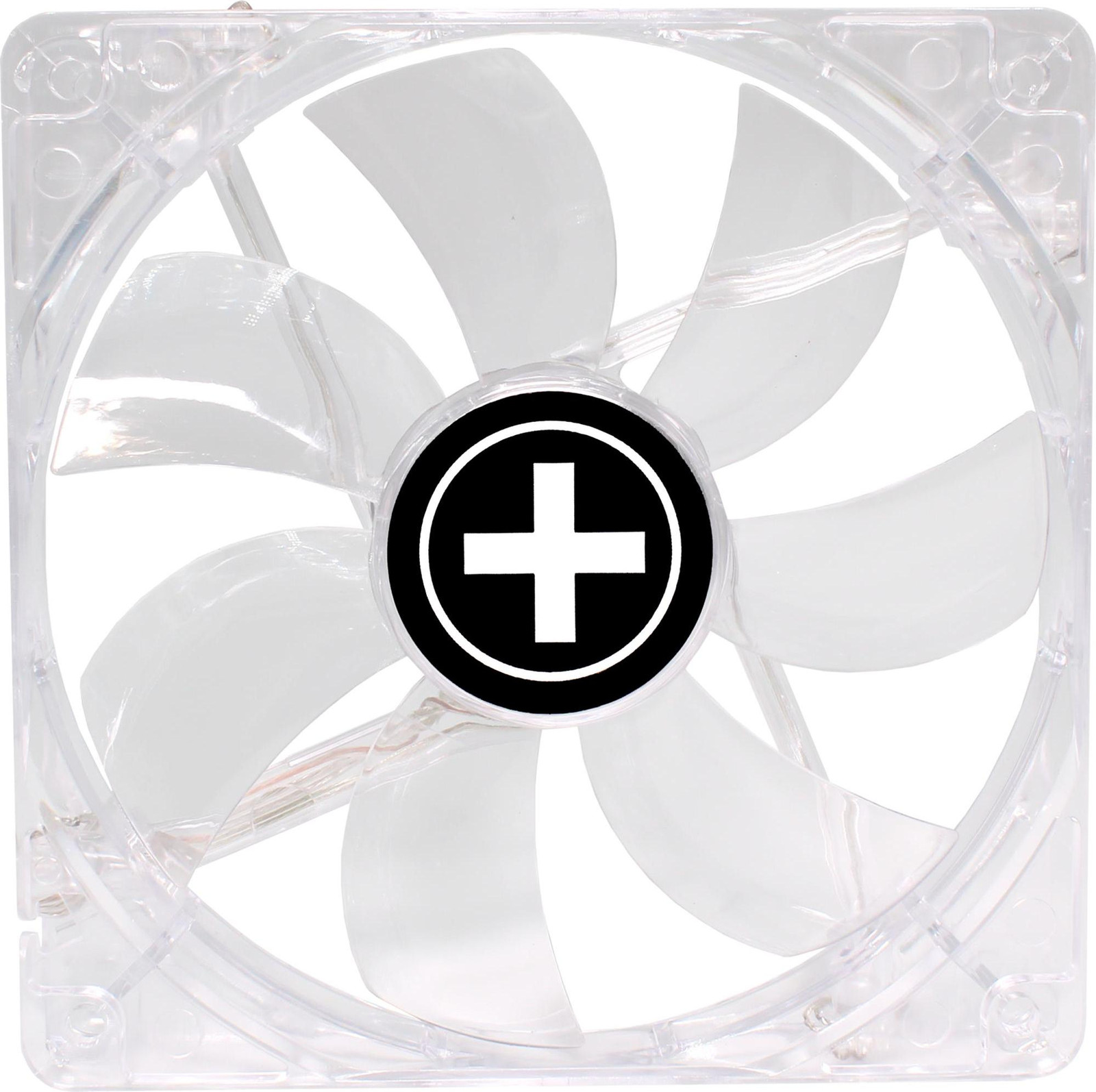 Xilence Performance C PC-behuizingventilator, 120 mm, transparant met rode LED-verlichting, XPF120.TR