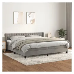 vidaXL, Boxspringbett, Olfonar (Knopfheftung Design) (200 x 200 cm)