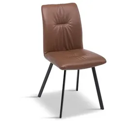 2er-Set BOOOM Stuhl Lee Mikrofaser Braun Dunkelbraun