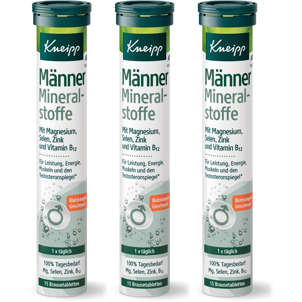 Kneipp Männer Mineralstoffe Brausetabletten 3x 3x15 St