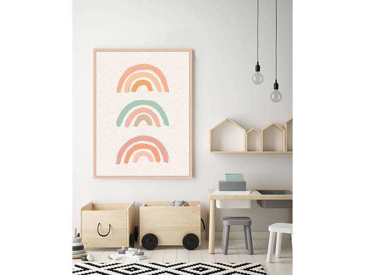 Tableau déco The Rainbows 63 x 83cm Multicolore