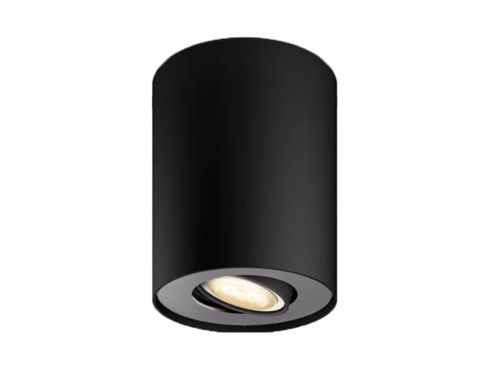 Philips Hue White Ambiance Pillar Erweiterung Einerspot – Deckenlampe/Wandlampe – schwarz