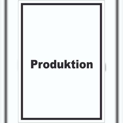 HB-Druck Produktion Aufkleber mit Text Herstellung Fertigung hochkant A7 (74x105mm)