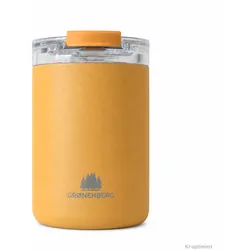Groenenberg Isolierbecher aus recyceltem Edelstahl auslaufsicher mustard 320 ml