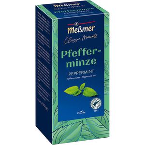 Meßmer Tee Classic Moments Pfefferminze, Kräutertee, 56,25 g, 25 Beutel