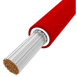 1m Solarkabel Photovoltaik 1x4mm2 0,6/1kV rot RSOLAR4