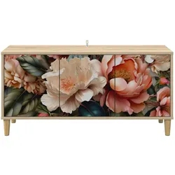 vidaXL, TV Möbel, TV-Schrank BORNE 102 x 33 x 50 cm Sonoma Holzwerkstoff (33 x 102 x 50 cm)