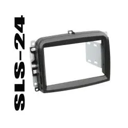 FIAT 500L (199) 2-DIN Autoradio Einbaublende Radio Blende schwarz Doppel DIN