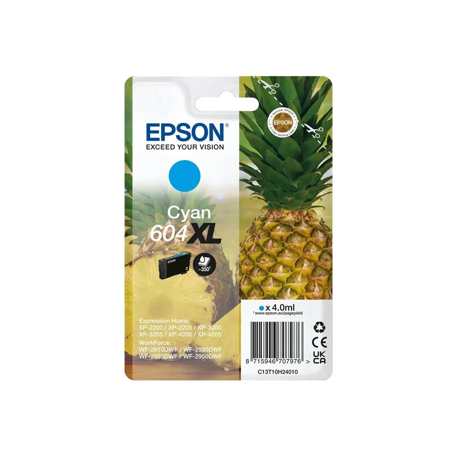 Epson 604XL Originele Inktcartridge Cyaan - 4 ml
