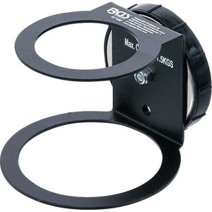 BGS-technic Werkstatt-Magnethalter 67182, bis 1,5 kg, für Schlagschrauber, 10,5 x 11,7 cm, aus Stahl