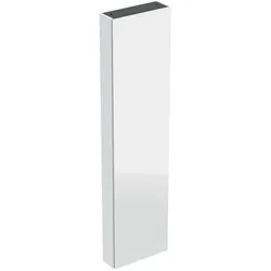 Geberit iCon Hochschrank mit einer Tür, 45x180x15 cm, 502.317.01.2, Farbe: Korpus: weiß / lackiert hochglänzend, Front: weiß / Glas glänzend