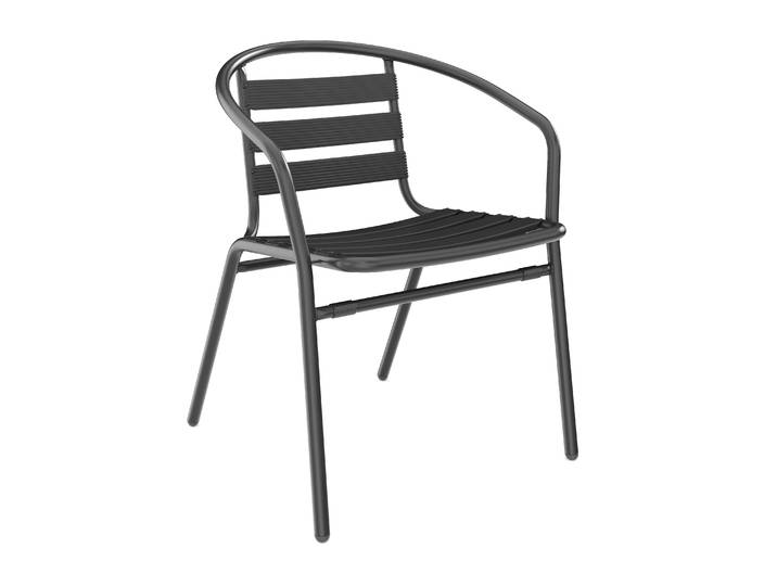 Gartenstuhl NOA Aluminium schwarz