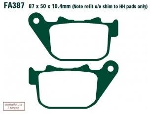 EBC Brakes FA387V Bremsbeläge