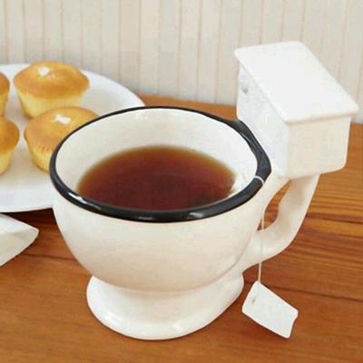 KitchenCuration Funny Toilet Bowl Coffee Mug Funny Toilet Bowl Coffee Mug