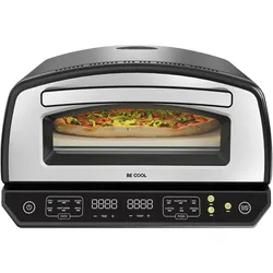 Be Cool, Pizzaofen, Multifunktions-Pizzaofen mit Stein (Pizzaofen Elektrisch)