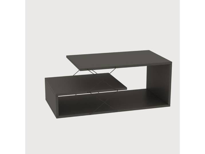Table basse - CAYENNE - Rectangulaire - Anhtracite - 100 x 50 x 40 cm