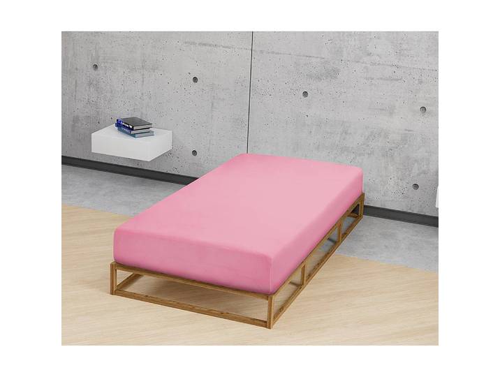 Jersey Spannbettuch 0077155 Pink/Pink