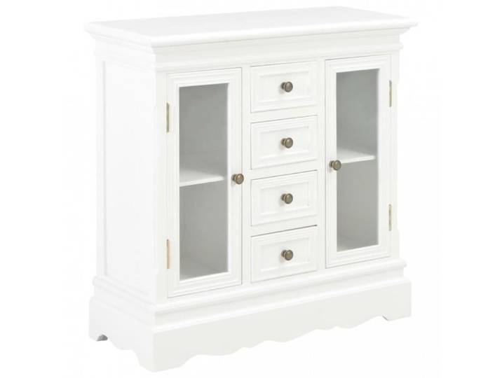 Buffet bas - P144 - Bois massif - Blanc - Porte(s) - Classique - Intemporel