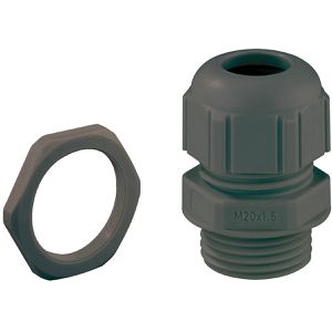 Spelsberg Kabelverschraubung KVR M20-MGM, schwarz, Kunststoff, M20, Ø 20 mm, nach IP68 wasserdicht