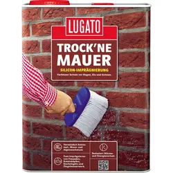 Lugato  Trock,  ne  Mauer  Silikon-  Imprägnierung  Fassadenimprägnierung  Silikon  Fassade  10  l