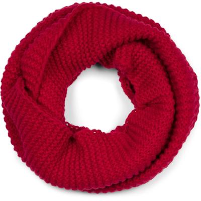 Loop STYLEBREAKER "Strick Loop Wellenmuster", Damen, rot (bordeaux, rot), Obermaterial: 100% Polyacryl PAN., Modisch, Modetücher Loop