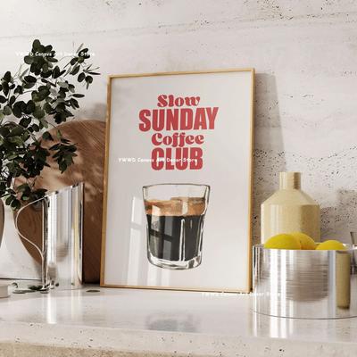 Inspired Living Bon Appetit Coffee Canvas Wall Art Modern Espresso Kitchen Decor 7 50x75cm No Frame