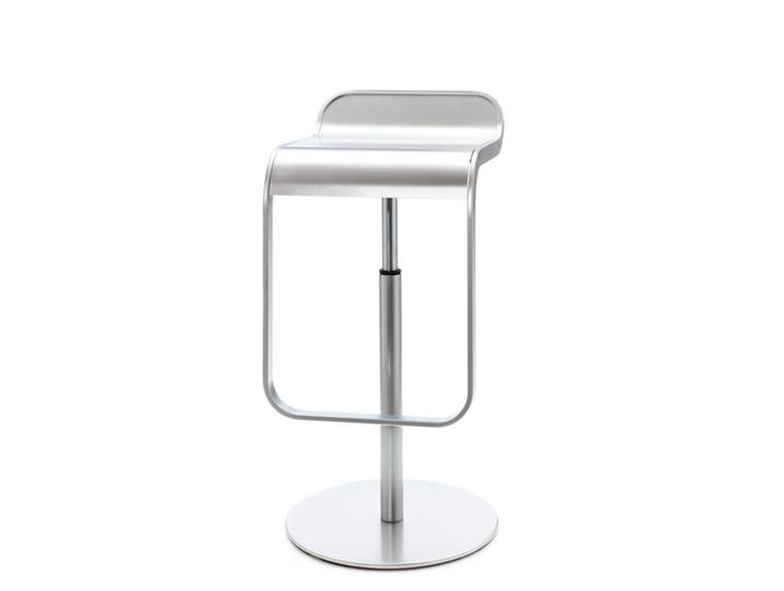 Barhocker Lem Lapalma silber, Designer Shin, Tomoko Azumi, 37x63-75x42 cm