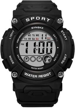 Everyday Crate SYNOKE 9810 Digital Sports Watch Waterproof LED Student Watch With Luminous Display black