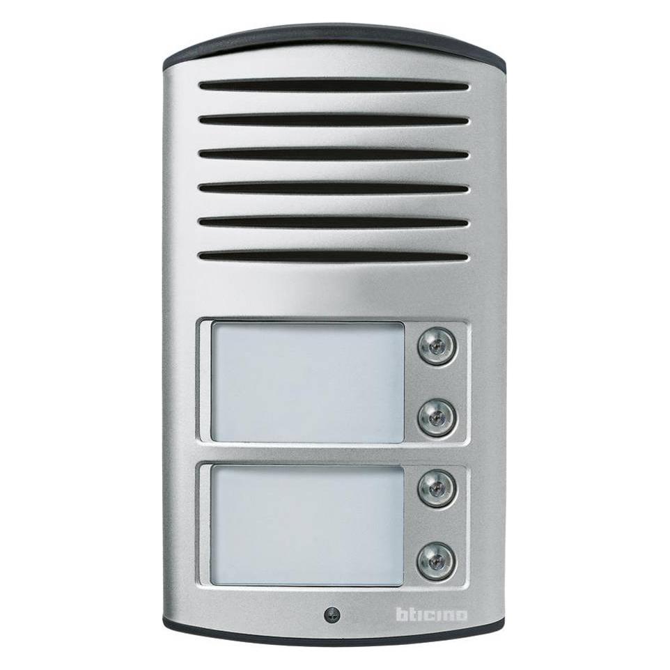 Bticino Aufputz-Türstation LINEA2000 Audio mit 4 Ruftasten (Kabelgebunden) (342941)