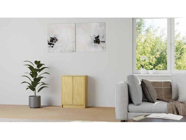 Nachtschrank aus Massivholz Eiche Natur geölt