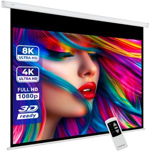 ESMART Beamer-Leinwand Professional MIMOTO, 100 Zoll, 203 x 152 cm, Format 4:3, Motorleinwand