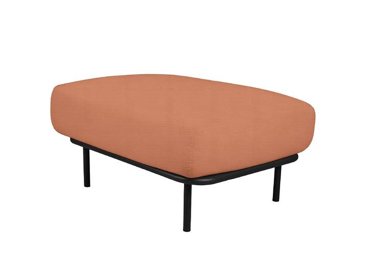 Outdoor-Hocker Zuzu Kunstfaser Orange/Lachs 86 x 44 x 66cm