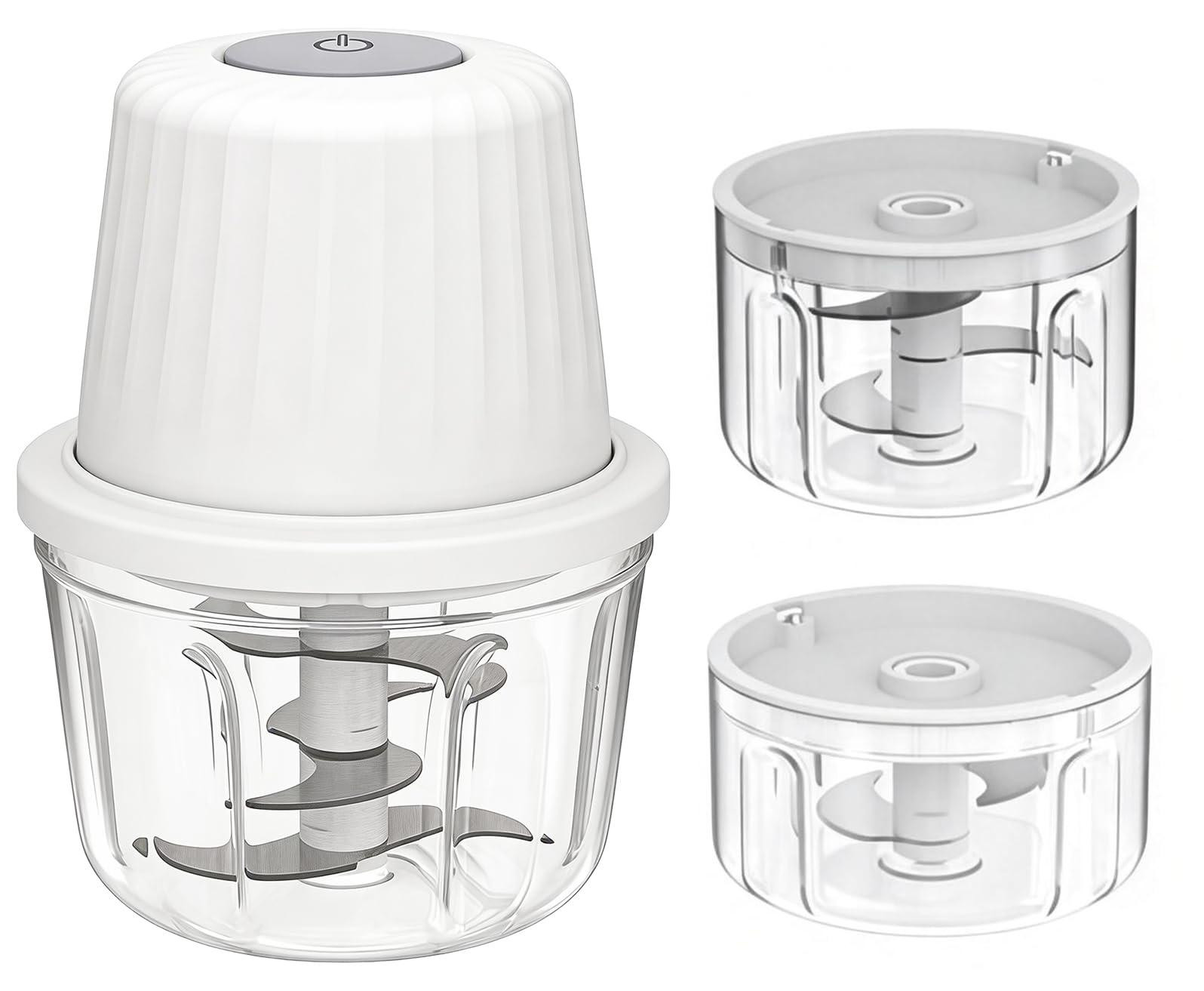 Dripio Elektrische uienhakker en multifunctionele groentesnijder, 350 ml