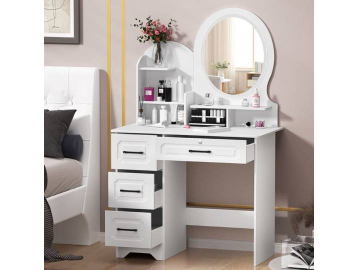 Miroir de Coiffeuse coiffeuse de chambre - 80 × 40 × 137 cm