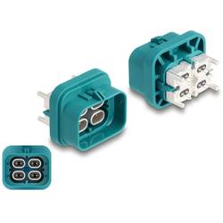 DeLOCK HDMTD quad Stecker für PCB Schutzart IP67 / IP69K 90329 90329 Türkis (matt), Grau (metallic) Delock Inhalt: 1 St.