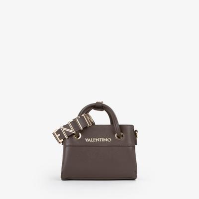 Handtasche VALENTINO BAGS "ALEXIA", Damen, Gr. B/H/T: 21cm x 15cm x 9cm, braun, Lederimitat, Taschen Handtasche, Damen Henkeltasche, Schultertasche, Umhängetasche mit viel Stauraum