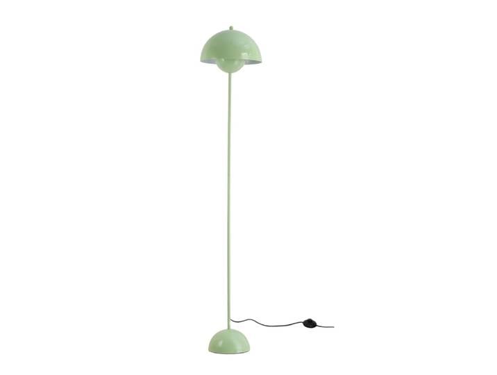 Lampadaire forme champignon métal vert, H160 cm