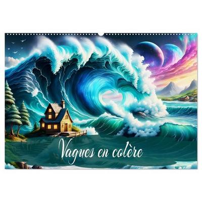 Vagues en colère (Calendrier mural 2027 DIN A2 vertical), CALVENDO calendrier mensuel