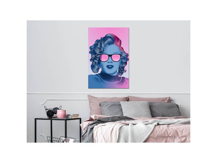 Tableau déco Norma Jeane Lin Rose foncé 40 x 60cm